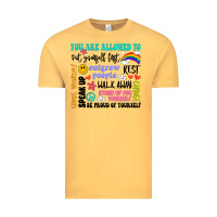 Vintage Mustard you are allowed to Vintage Tee - Artiststas