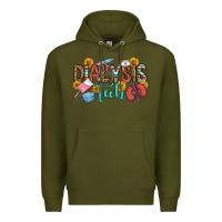 Army Green dialysis tech Premium Hoodie - OliviaCreatesArt