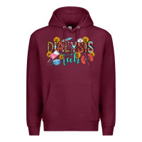 Burgundy dialysis tech Premium Hoodie - OliviaCreatesArt