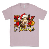 Lilac joy to the world christmas cow Classic Tee - LillyAllenDesigns