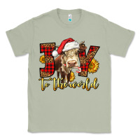 Matcha joy to the world christmas cow Classic Tee - LillyAllenDesigns
