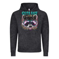 Vintage Black cute but feral Vintage Hoodie - Artiststas