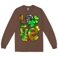 Chestnut st.patrick love with clover Long Sleeve Tee - NancyCooperArtShop