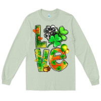 Matcha st.patrick love with clover Long Sleeve Tee - NancyCooperArtShop