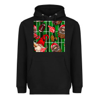 Black american football gnomes Heavyweight Hoodie - BundleAndBundleShop