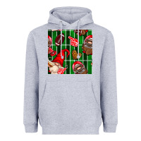 Heather Grey american football gnomes Heavyweight Hoodie - BundleAndBundleShop