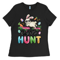 Black on the hunt easter Ladies Tee - MaliasSmallBusiness