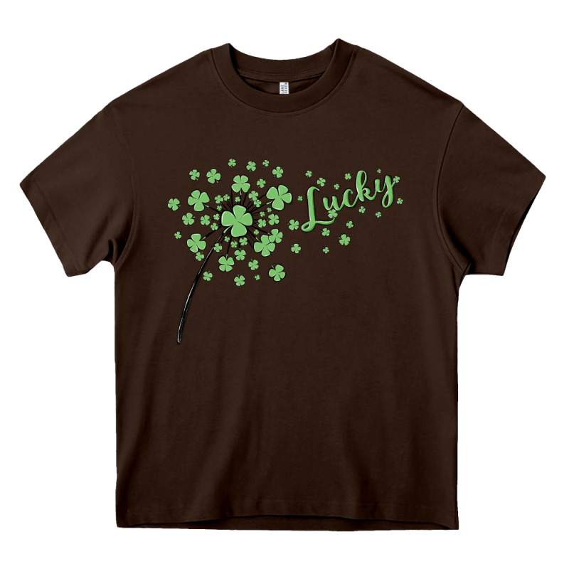 Four Leaf Clover Heavy Core Tee by MaliasSmallBusiness | Teevron