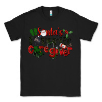 Black Santa's Favorite Caregiver Christmas Classic Tee - LillyAllenDesigns