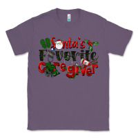Lavender Santa's Favorite Caregiver Christmas Classic Tee - LillyAllenDesigns