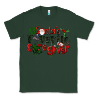 Sports Green Santa's Favorite Caregiver Christmas Classic Tee - LillyAllenDesigns