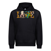 Black Western Love Holstein Cow Urban Hoodie - LillyAllenDesigns