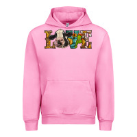 Fuchsia Pink Western Love Holstein Cow Urban Hoodie - LillyAllenDesigns