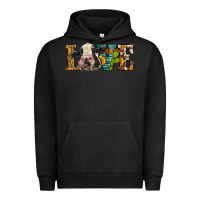 Pigment Black Western Love Holstein Cow Urban Hoodie - LillyAllenDesigns