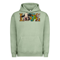 Pigment Oil Green Western Love Holstein Cow Urban Hoodie - LillyAllenDesigns
