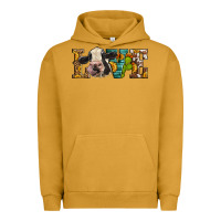 Pigment Peanut Butter Western Love Holstein Cow Urban Hoodie - LillyAllenDesigns