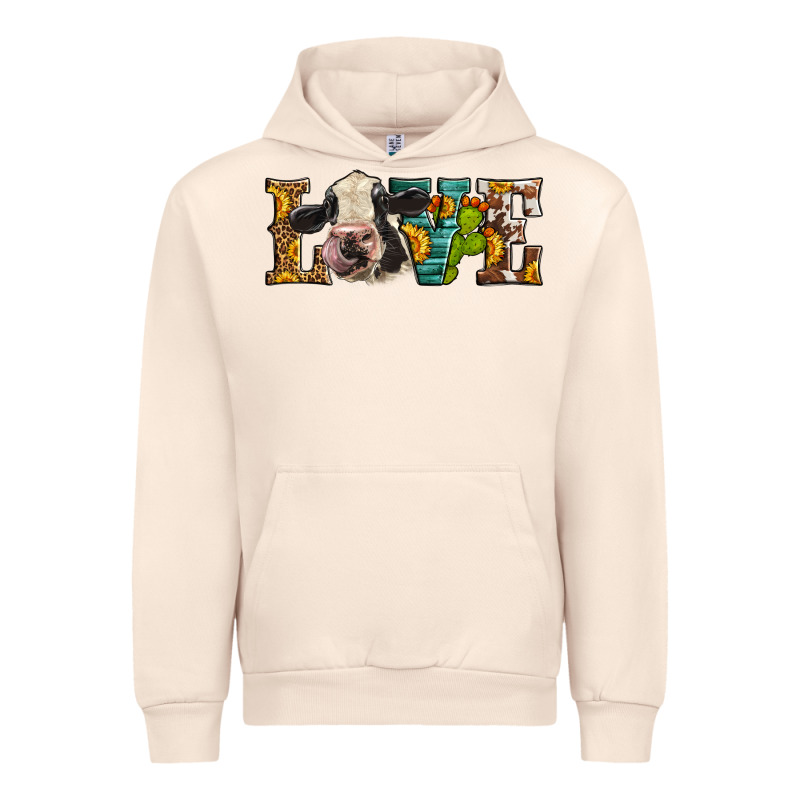 Western Love Holstein Cow Urban Hoodie by LillyAllenDesigns | Teevron