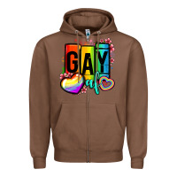Chestnut gay af Zipper Hoodie - OliviaCreatesArt