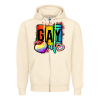 Sandshell gay af Zipper Hoodie - OliviaCreatesArt