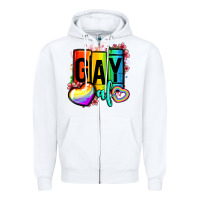 Gay Af Zipper Hoodie | Teevron