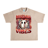 French Oak baseball vibes smiley face Urban Heavy Tee - BarkalooDesign