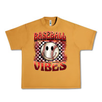 Peanut Butter baseball vibes smiley face Urban Heavy Tee - BarkalooDesign