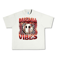 Pistachio baseball vibes smiley face Urban Heavy Tee - BarkalooDesign