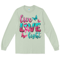 Matcha live love fight breast cancer Long Sleeve Tee - texasbilliewilder