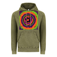 Vintage Olive halloween tie  dye pattern Vintage Hoodie - RanaPortraitStore