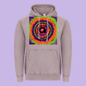 Halloween Tie  Dye Pattern Vintage Hoodie Designed By Ranaportraitstore