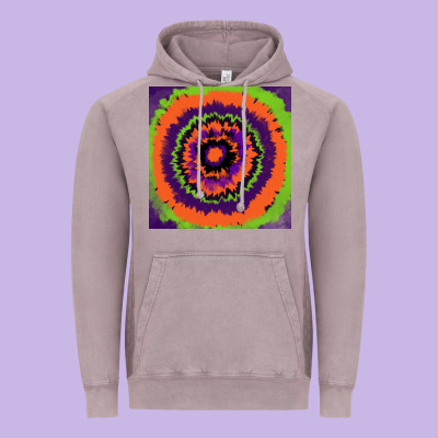 Halloween Tie  Dye Pattern Vintage Hoodie Designed By Ranaportraitstore