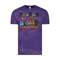 Cloud Purple fragile like a bomb ready to explode Vintage Tee - Artiststas