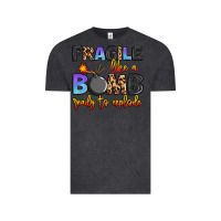 Vintage Black fragile like a bomb ready to explode Vintage Tee - Artiststas