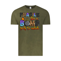 Vintage Olive fragile like a bomb ready to explode Vintage Tee - Artiststas
