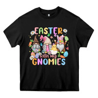 Black easter  with my gnomies Heavy Core Tee - MaliasSmallBusiness