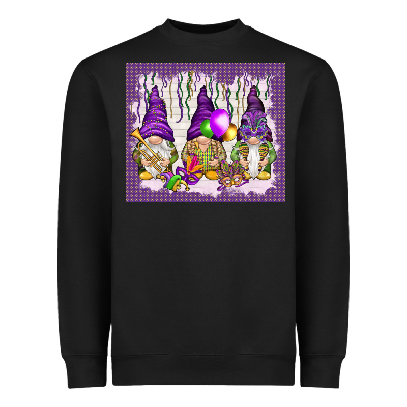 Mardi Gras Carnival With Gnomies Tumbler Heavyweight Sweatshirt by HowdyJamesFarm | Teevron