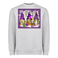Heather Grey Mardi Gras carnival with gnomies tumbler Heavyweight Sweatshirt - HowdyJamesFarm