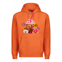 Carrot Valentines Day Frappe Coffee Premium Hoodie - FaDigitalArtStudio