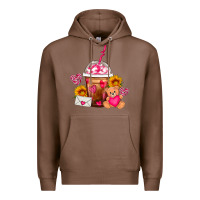 Valentines Day Frappe Coffee Premium Hoodie | Teevron