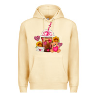 Pina Colada Valentines Day Frappe Coffee Premium Hoodie - FaDigitalArtStudio