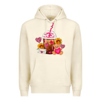 Sandshell Valentines Day Frappe Coffee Premium Hoodie - FaDigitalArtStudio