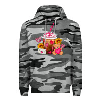 Slate Camo Valentines Day Frappe Coffee Premium Hoodie - FaDigitalArtStudio