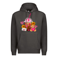 Smoke Valentines Day Frappe Coffee Premium Hoodie - FaDigitalArtStudio