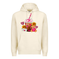 Tofu Valentines Day Frappe Coffee Premium Hoodie - FaDigitalArtStudio