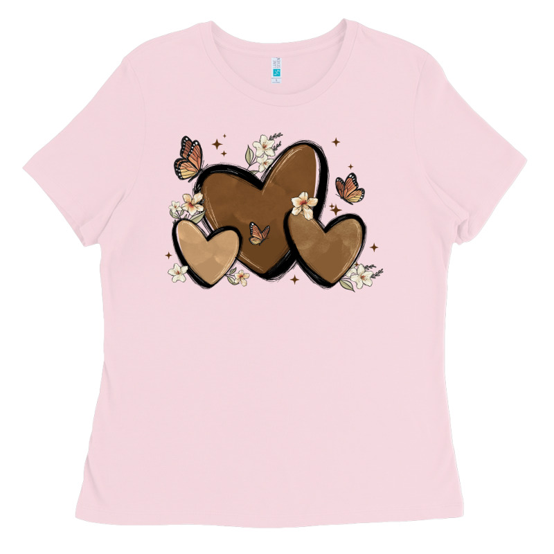 Melanin Hearts Ladies Tee by MaliasSmallBusiness | Teevron