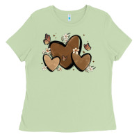 Matcha melanin hearts Ladies Tee - MaliasSmallBusiness
