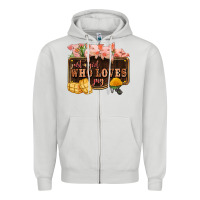 Dove Grey just a girl who loves pig olivia Zipper Hoodie - OliviaCreatesArt