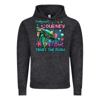 Vintage Black everyone's journey is different trust the flow Vintage Hoodie - Artiststas