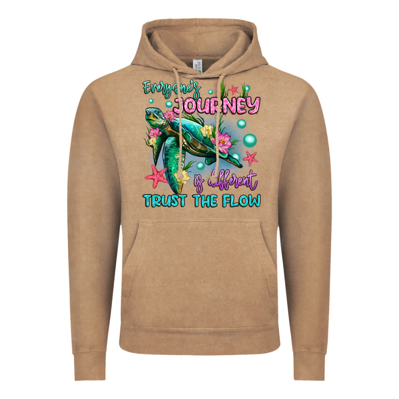 Everyone's Journey Is Different Trust The Flow Vintage Hoodie by Artiststas | Teevron