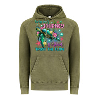 Vintage Olive everyone's journey is different trust the flow Vintage Hoodie - Artiststas
